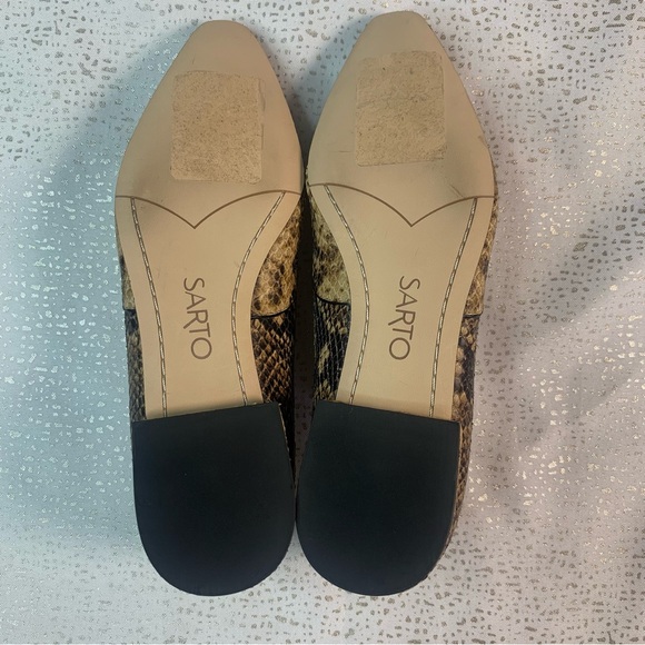 SARTO Leather Flats size 6.5M - Picture 8 of 11
